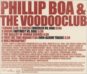 Phillip Boa & the voodoo club Eugene 2001 European CD single 85815-2