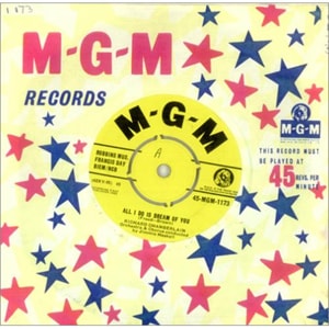 Richard Chamberlain All I Do Is Dream Of You 1962 UK 7 vinyl 45-MGM-1173