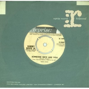 Sammy Davis Jr Someone Nice Like You 1962 UK 7 vinyl R.20087