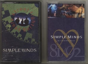 Simple Minds Street Fighting Years / Glittering Prize 81-92 UK cassette album MINDSC1/SMTVC1