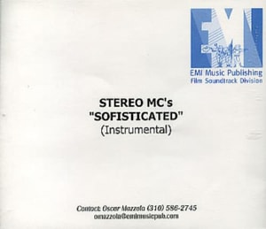 Stereo MCs Sofisticated - Instrumental 2001 USA CD-R acetate CDR ACETATE