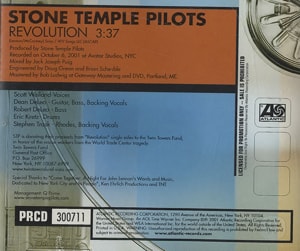 Stone Temple Pilots Revolution 2001 USA CD single PRCD300711