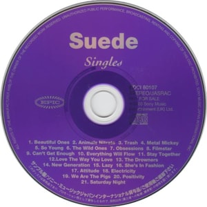 Suede Singles 2003 Japanese CD album EDCI80107