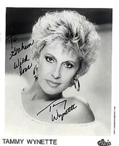 Tammy Wynette Autographed Publicity Photograph 1984 UK photograph SIGNED PHOTO