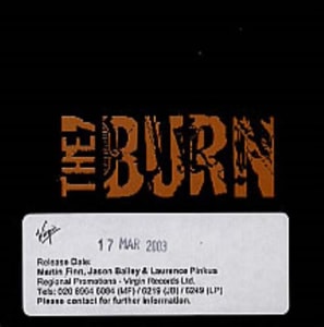 The Burn Drunken Fool 2003 UK CD single HUTCDP166