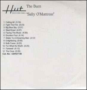 The Burn Sally O'Mattress UK CD-R acetate CD-R ACETATE