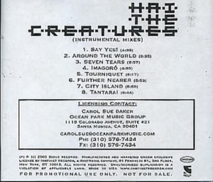 The Creatures (80s) Hai! - Instrumental Mixes 2003 USA CD-R acetate CDR ACETATE