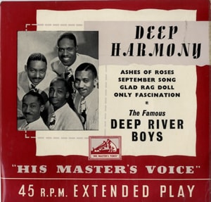 The Deep River Boys Deep Harmony EP 1955 UK 7 vinyl 7EG8133