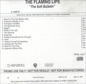 The Flaming Lips The Soft Bulletin 1999 USA CD-R acetate CD-R ACTATE