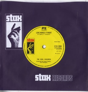 The Soul Children Love Makes It Right 1974 UK 7 vinyl STXS2006