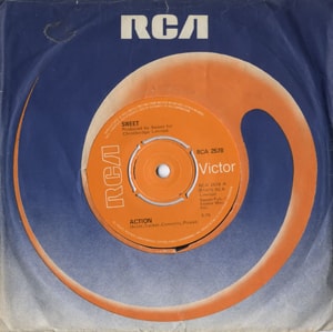 The Sweet Action 1975 UK 7 vinyl RCA2578