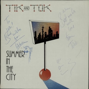 Tik & Tok Summer In The City - Autographed 1982 UK 12 vinyl SUR12007