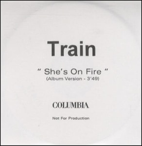 Train She's On Fire UK CD-R acetate CD-R ACETATE
