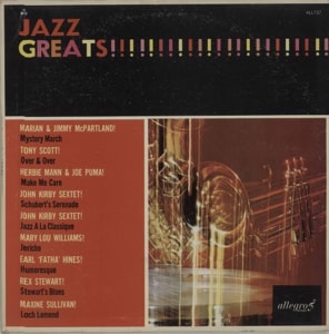 Various-Jazz Jazz Greats 1964 UK vinyl LP ALL737