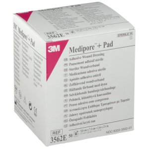 Medipore™+pad 3m medipore + cuscinetto con rivestimento adesivo 5 x 7.2cm 3562e