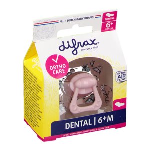 difrax® Schnuller - Dental Gelb +6 Monate