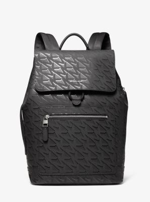 Michael Kors Hudson graphic logo printed leather backpack
