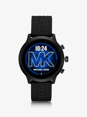 Michael Kors Access Gen 4 Mkgo Black-Tone And Silicone Smartwatch
