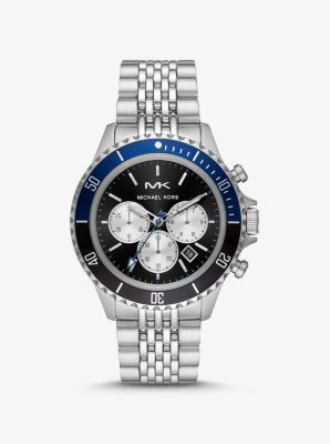 Michael Kors Oversized bayville silver-tone watch