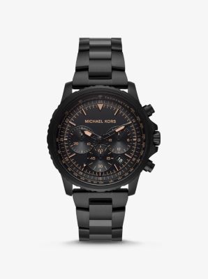 Michael Kors Oversized cortlandt sport black-tone watch