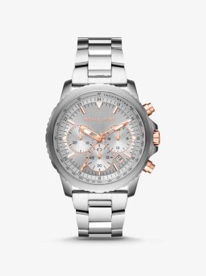 Oversized Cortlandt Sport Silver-Tone Watch