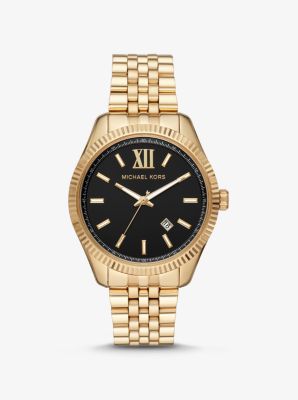 Michael Kors Oversized lexington gold-tone watch