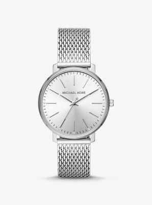 Michael Kors Pyper silver-tone mesh watch