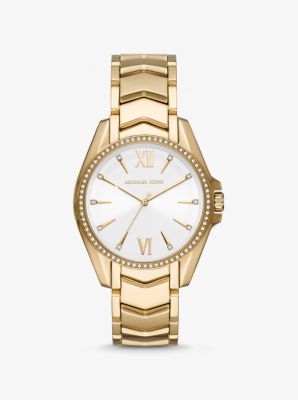 Michael Kors Whitney gold-tone watch
