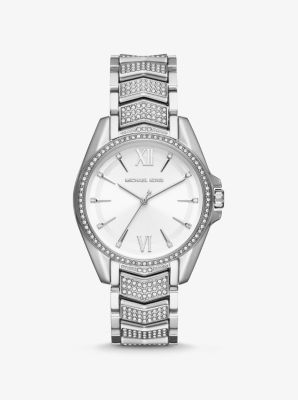 Michael Kors Whitney pave silver-tone watch