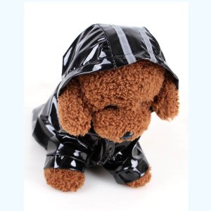 1pc Dog Reflective Hooded Raincoat