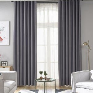 Shein 1pc solid color sheer curtain