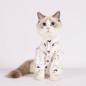 Shein Geometric cat shirt