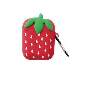 Shein Strawberry silicone airpods case