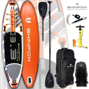SKINFOX TURTLE CARBON-SET (335x80x15) 4-TECH L-CORE SUP Paddelboard orange