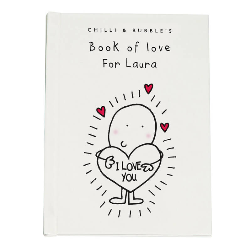 Chilli & Bubble's Personalised Book of Love - For Her