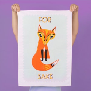 For Fox Sake Tea Towel