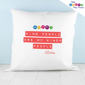 Help Harry Help Others Personalised Kind People Cushion Cover