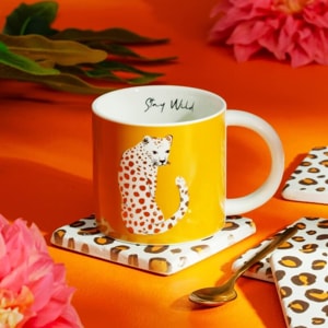 Leopard Print Coasters - Set of 4