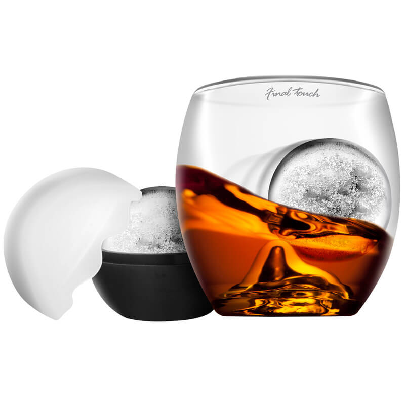 On The Rocks - Tumbler Glass and Ice Ball Mould