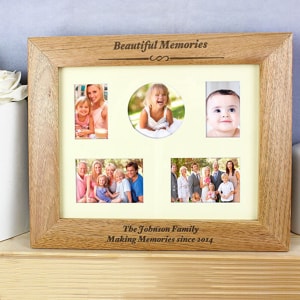 Personalised Any Message Multi Photo Frame