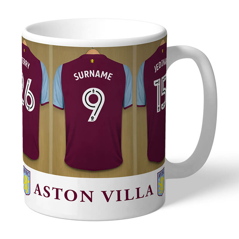 Personalised Aston Villa Dressing Room Mug