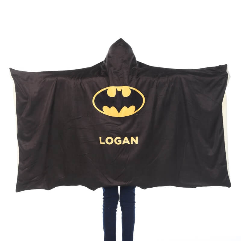 Personalised Batman Adults Hooded Blanket