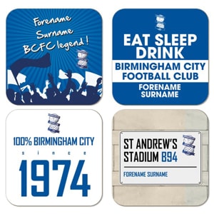 Personalised Birmingham City FC Coasters