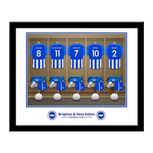 Personalised Brighton & Hove Albion FC Dressing Room Framed Photo