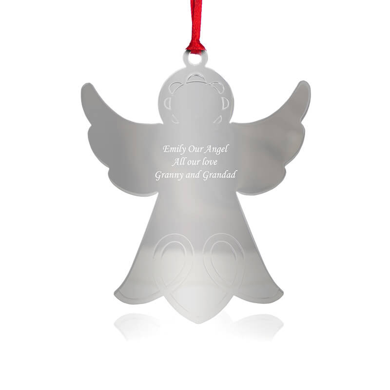 Personalised Christmas Angel Tree Decoration