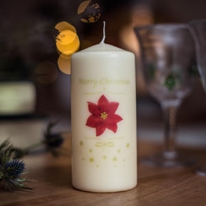 Personalised Christmas Candle