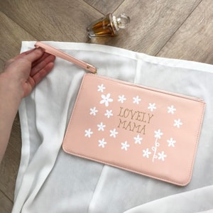 Personalised Daisy Clutch Bag