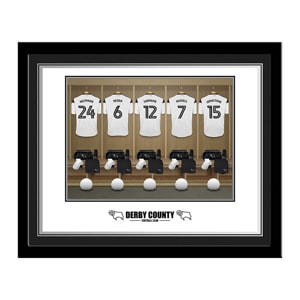 Personalised Derby County Dressing Room Photo Framed