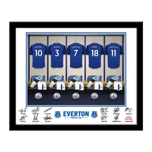Personalised Everton Dressing Room Framed Print