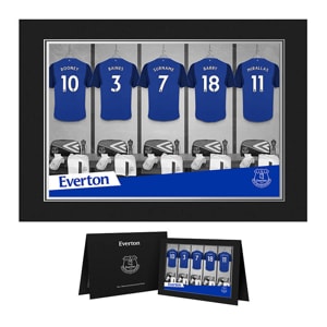 Personalised Everton Dressing Room Photo Folder